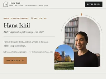 Editorial Arch PitchPage template