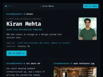 Console PitchPage template