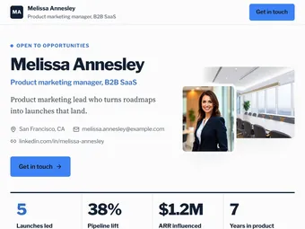 Corporate PitchPage template