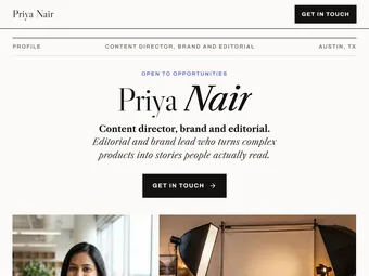 Magazine PitchPage template
