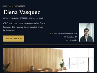 Ledger PitchPage template