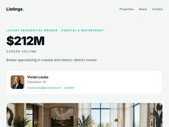 Listing PitchPage template
