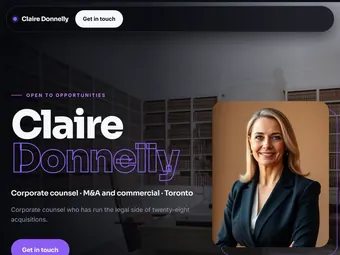 Momentum PitchPage template