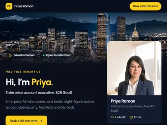 Skyline PitchPage template