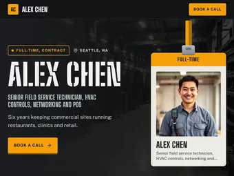Trades PitchPage template