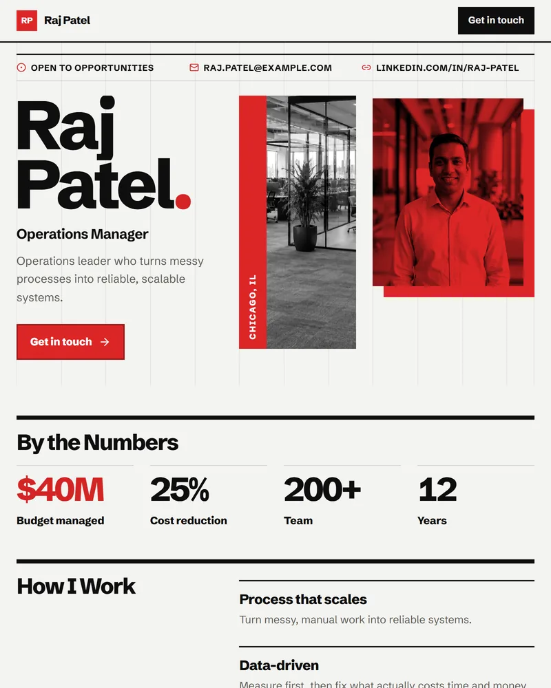 Poster PitchPage template