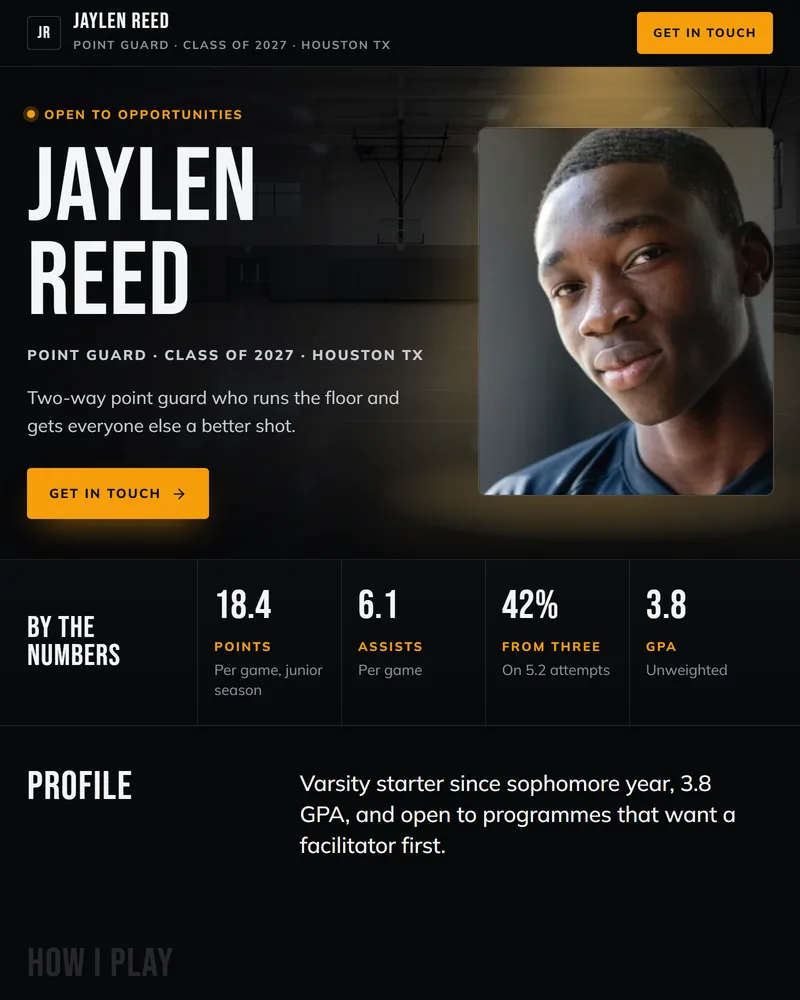 Spotlight PitchPage template